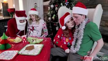 Step Family Christmas Orgy- Charlotte Sins & Summer Hart